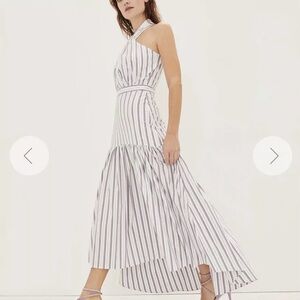 VERONICA BEARD
Radley striped poplin midi dress